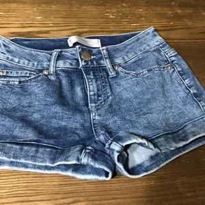 Blue jean shorts